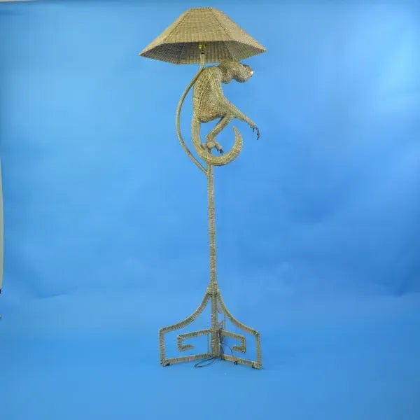 Mario Lopez Torres Monkey Floor Lamp For Sale In West Palm - Image 6 of 12