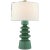 Julie Neill for Visual Comfort Signature Andreas Medium Table Lamp in Aventurine with Linen Shade For Sale
