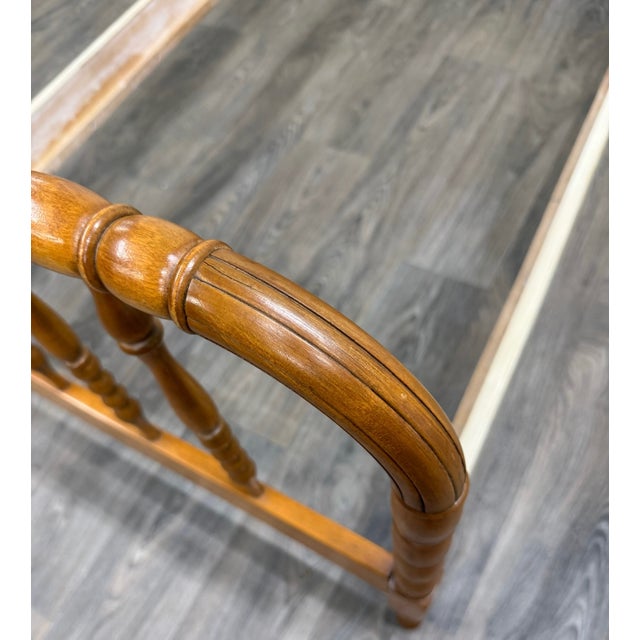 Wood Vintage Twin Size Jenny Lind Bed For Sale - Image 7 of 10