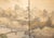 Wood 1960s Shōwa Era Japanese Byobu Screen, "Mountain Landscape With River and Bridge" For Sale - Image 7 of 18