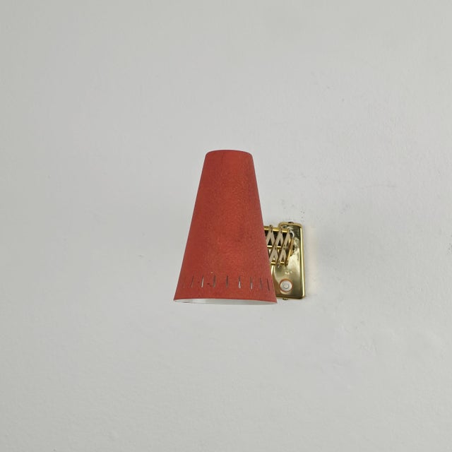 Metal Vintage Diabolo Scissor Lamp by Karl Lang for Sis-Licht, Germany, 1950s For Sale - Image 7 of 18