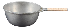 Pewter Casserole with Bamboo Handle from Just Andersen, Denmark, 1930s