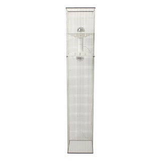 Vintage Metal Grid Floor Lamp by Estiluz, Spain, 1980s For Sale