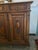 Wood Antique French Louis XVI Style Walnut Sideboard / Buffet With Marble Top 3-Door Cabinet For Sale - Image 7 of 11