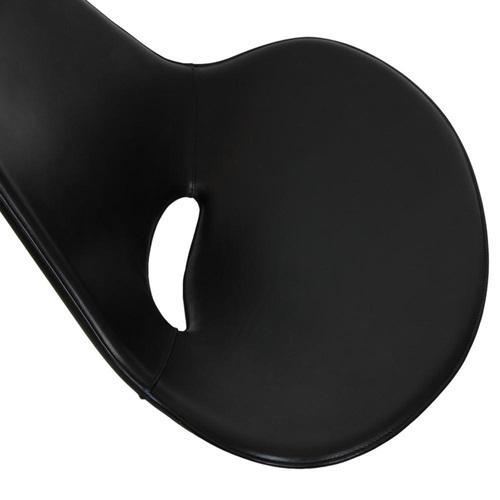 Black Scimitar Chair in Black Leather No. 23 from Fabricius and Kastholm, 1990s For Sale - Image 8 of 18