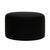 Vintage Circular Pouf in Black Braided Lambskin by LA Design, 2010s For Sale - Image 10 of 10