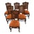 Vintage French Provincial Style Cane Back Dining Chairs With Suede Seats -Set of 6 For Sale