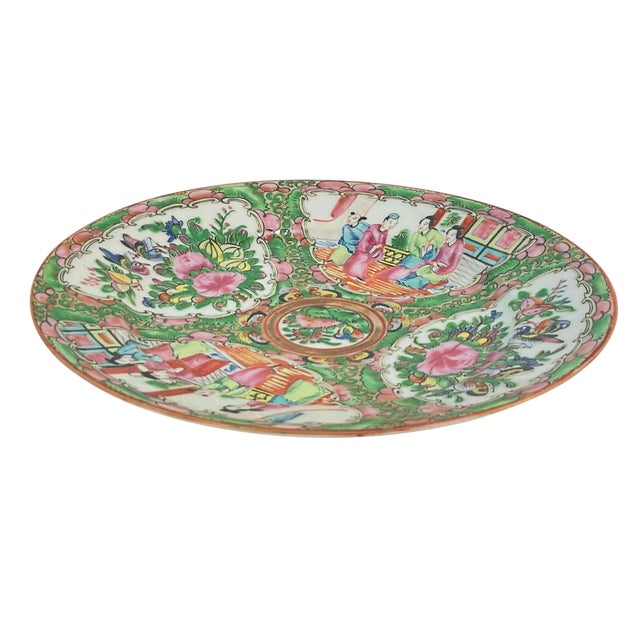 Chinese Rose Medallion Porcelain Plate 8 3/8”, 19th Century For Sale - Image 6 of 10