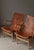 Scandinavian Modern Eva Lounge Chairs in Saddle Leather by Bruno Mathsson for Dux, 1970s, Set of 2 For Sale - Image 6 of 18