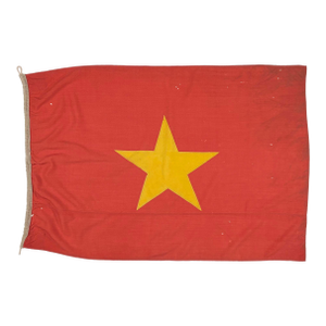 Vintage Faded Wool Flag of Vietnam