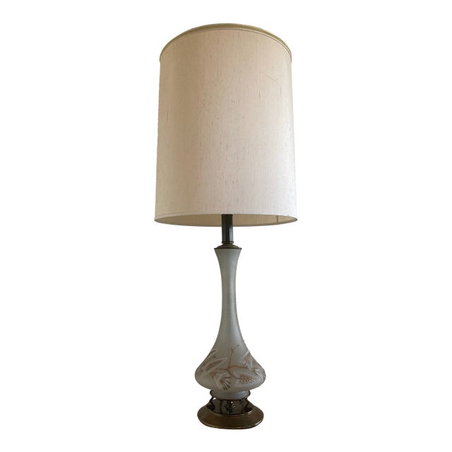 1960s Berger Swivel Harp Lamp With Ornate Brass Feet (Free Stifel Shade Optional) For Sale