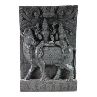 Early 20th Century Southeast Asian Heavy Wooden Sculpture For Sale