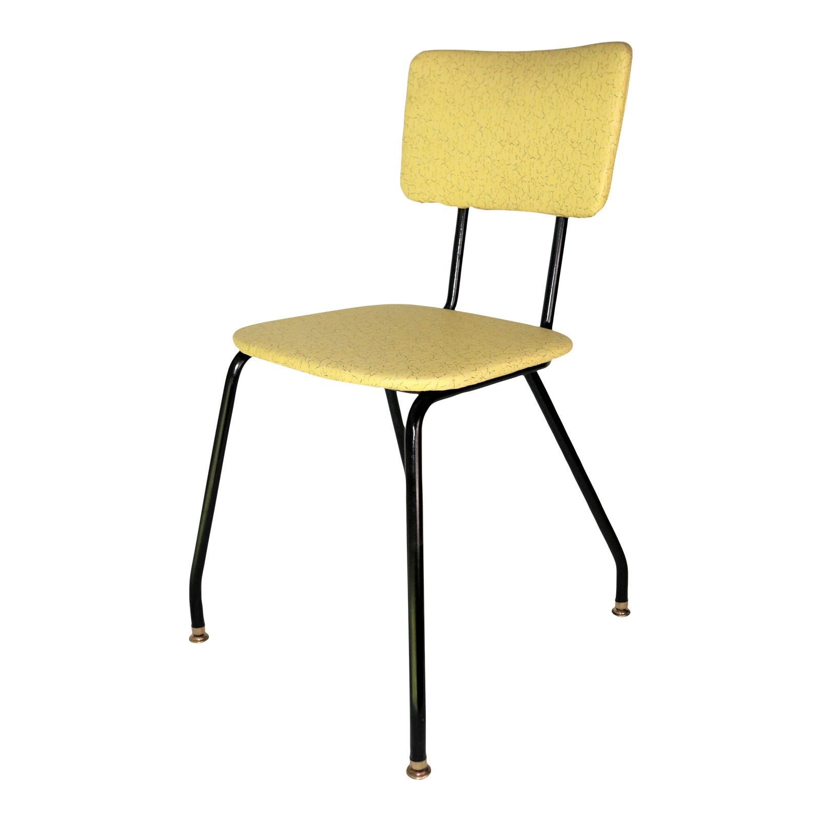 1960s Midcentury Vintage Louisville Chair Company Vinyl & Metal Kitchen