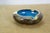 Mid 20th Century 3 Chinese Brass Cloisonne Blue Enameled Floral Bud Vases & Ashtray For Sale - Image 5 of 14