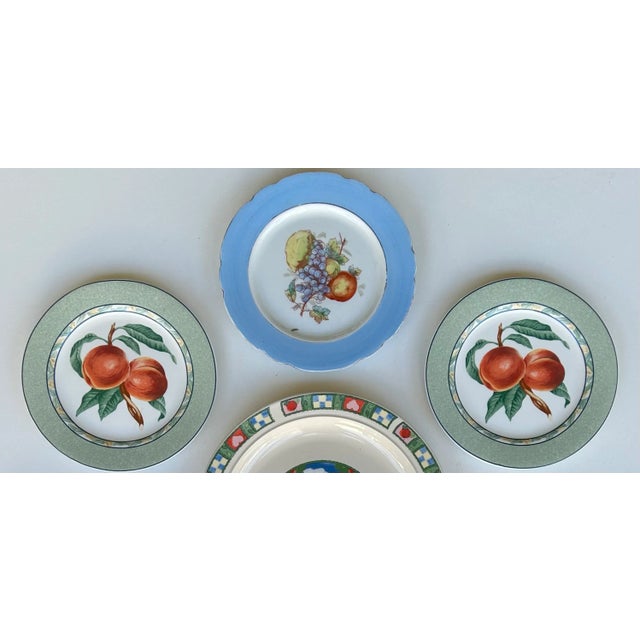 Ceramic Farm Fresh Fruit Motif Wall Plate Curation- Set of 7 For Sale - Image 7 of 9