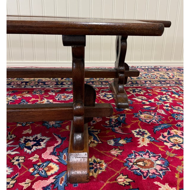 Antique French Farmhouse Benches Banquette Seating Pair Window Seats For Sale - Image 12 of 14