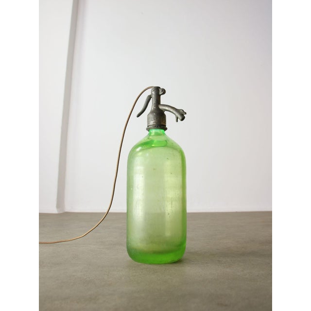 Vintage Uranium Glass Syphon Table Lamp from Welker, 1938 For Sale - Image 10 of 18