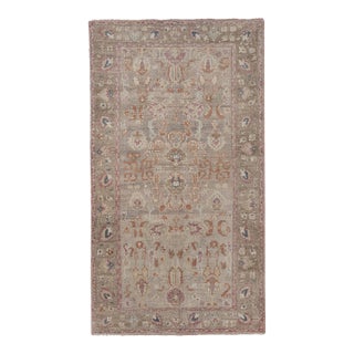 Faded Turkish Karapinar Runner Rug 4'7'' X 8'3'' For Sale