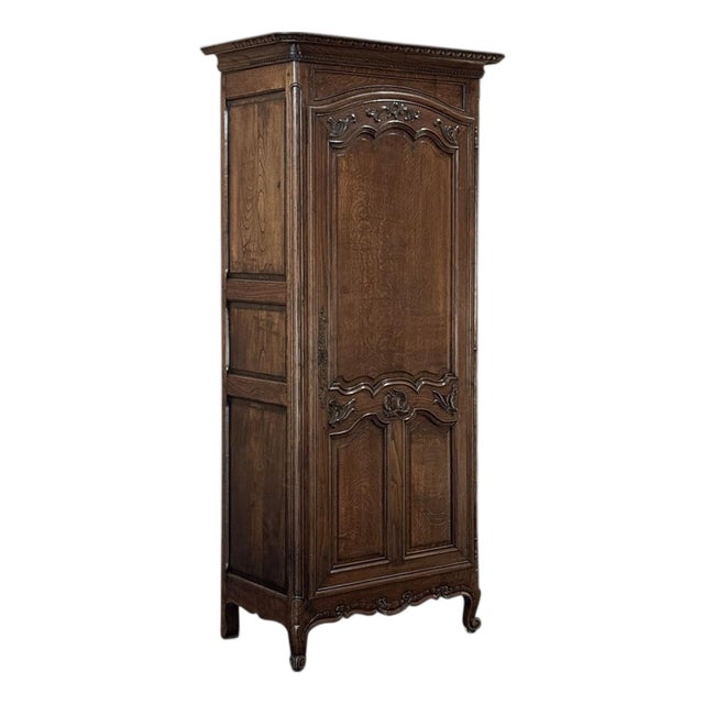 19th Century Country French Oak Bonnetière ~ Petite Armoire For Sale