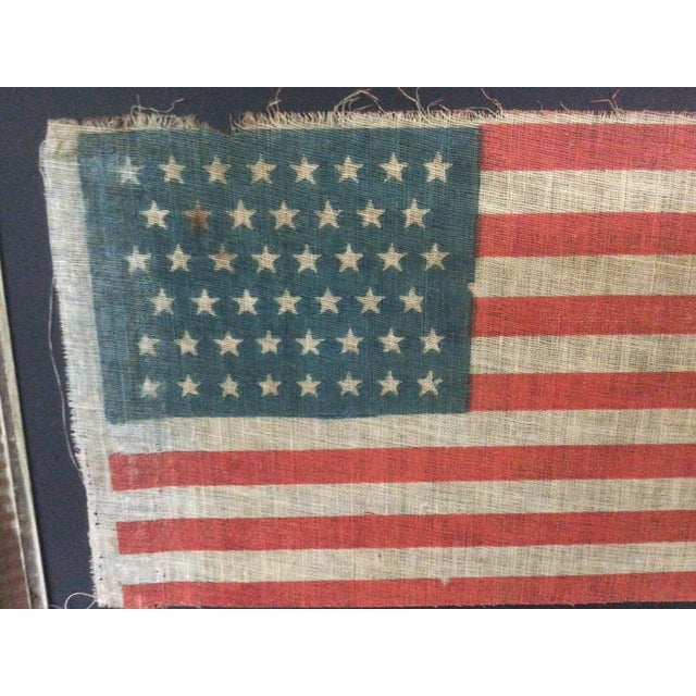 1900 - 1909 Antique 46 Star American Flag for Oklahoma 1908 #116 For Sale - Image 5 of 5