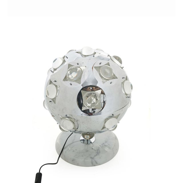 Table Lamp in Chromed Metal and Glass by Oscar Torlasco for Stilkronen For Sale - Image 17 of 17