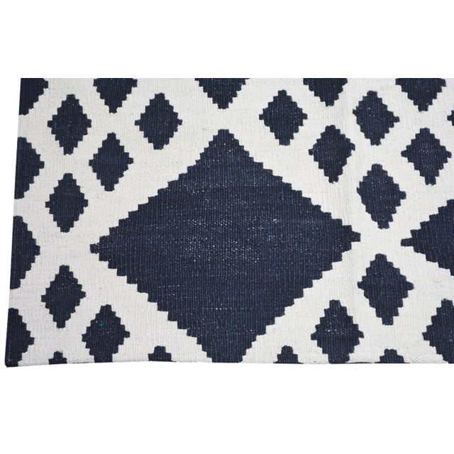 Vintage Turkish Anatolian Hand Made Natural Color Modern Kilim,8'8"x9'10" For Sale - Image 4 of 5