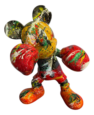 Silvio Formichetti, Boxing Mickey Mouse, 21st Century, Epoxy Resin
