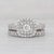 Neil Lane Neil Lane 1.16ctw Diamond Halo Engagement Ring Wedding Band Bridal 14k Gold, Size 4.75 For Sale - Image 4 of 10