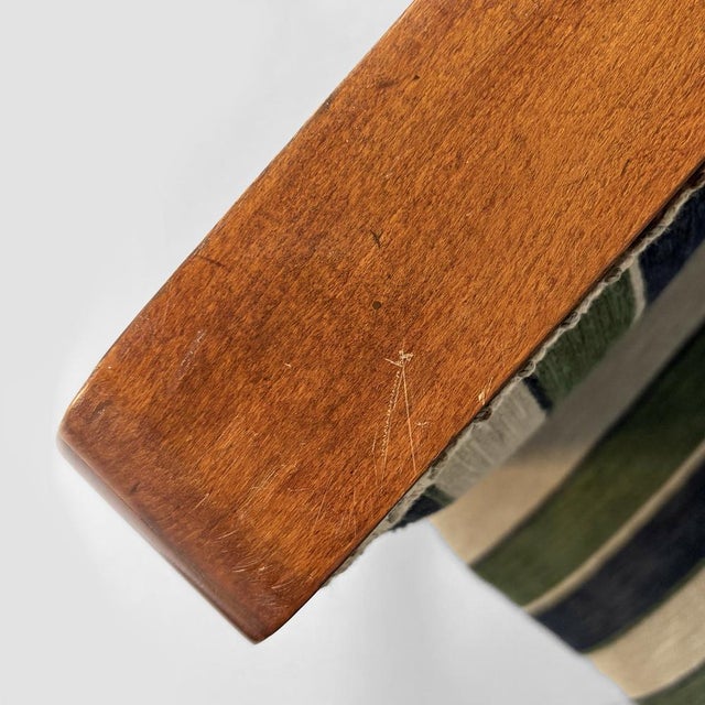 Italian Art Deco Benches in Fabric and Wood, 1930s, Set of 2 For Sale - Image 16 of 18