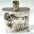 Montana Moose Hand-Forged Sterling Silver and Diamond Flask by Carol Helvey-Woolsey For Sale - Image 13 of 13