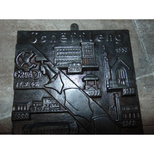 Advertisement, Scheffleg Cast Iron Plate, 1888-1998, Dimensions: Height 30.5 cm, Width 21.5 cm, DPTH 2.3 cm.