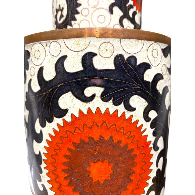 Fabienne Jouvin Paris Cloisonne Jar French Chinoiserie Large Canister Decor For Sale In San Francisco - Image 6 of 13
