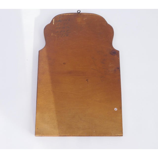 Antique Dutch Oak Scalloped Beveled Mirror, 1890s For Sale - Image 5 of 10