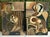 Wood Pair Mid-Century Picasso-Style Carved & Gilded Wood Panels Attributed to Enrico Baj For Sale - Image 7 of 18