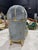 French French Balloon Chair – Gray Velvet High-Back Canopy Chair For Sale - Image 3 of 10