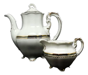 Rococo Style Coffee Pot and Milk Jug from Karolina, 1960s, Set of 2