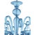 Venetian Blue Satin Murano Glass Chandelier by Simoeng For Sale - Image 4 of 8