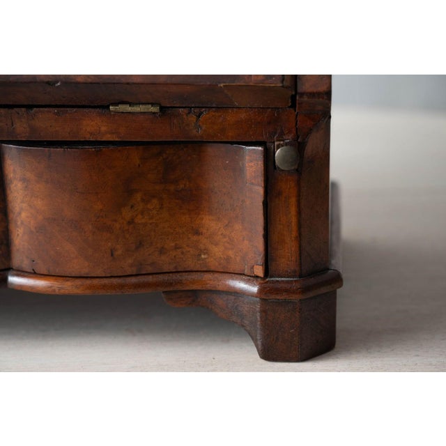Queen Anne Style Walnut Bureau Dressing Mirror, English, 19th Century For Sale - Image 17 of 18