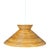 Vintage Italian Pencil-Reed Rattan and Bamboo "Witch Hat" Pendant Light For Sale