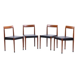 Mid-Century Teak Chairs from Lübke, 1960s, Set of 4 For Sale