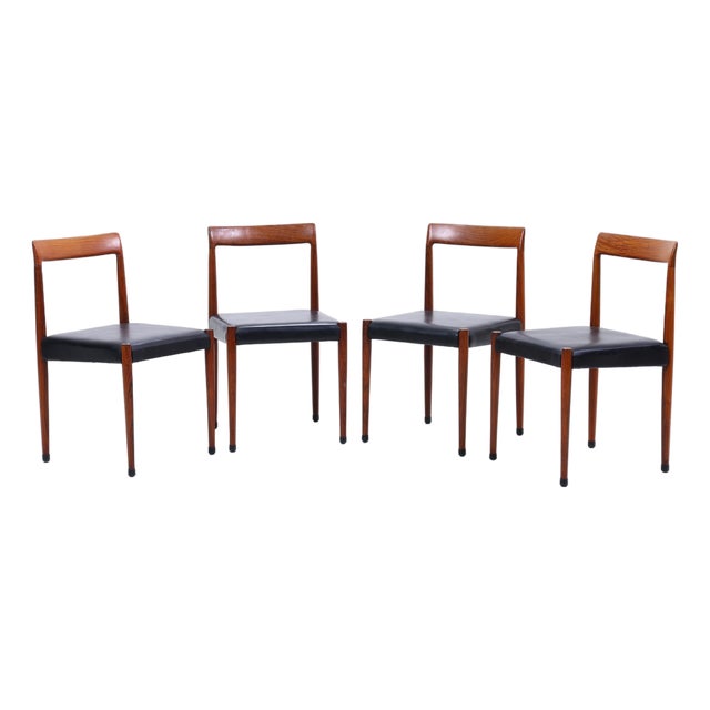 Mid-Century Teak Chairs from Lübke, 1960s, Set of 4 For Sale