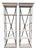 Pair of Restoration Hardware French Library Oak & Iron Open Shelving Étagères For Sale