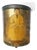 Mid-20th Century Chinoiserie Tole Waste Bin W/Decoupage Decor For Sale