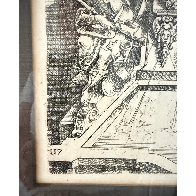 Framed Etchings by Wendel Dietterlin Architectural - Set of 4 For Sale - Image 12 of 16