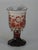 Cup Goblet Bohemian Glass Ruby Flashed Cut Engraved Cornucopia Antique Grand Tour For Sale - Image 16 of 17
