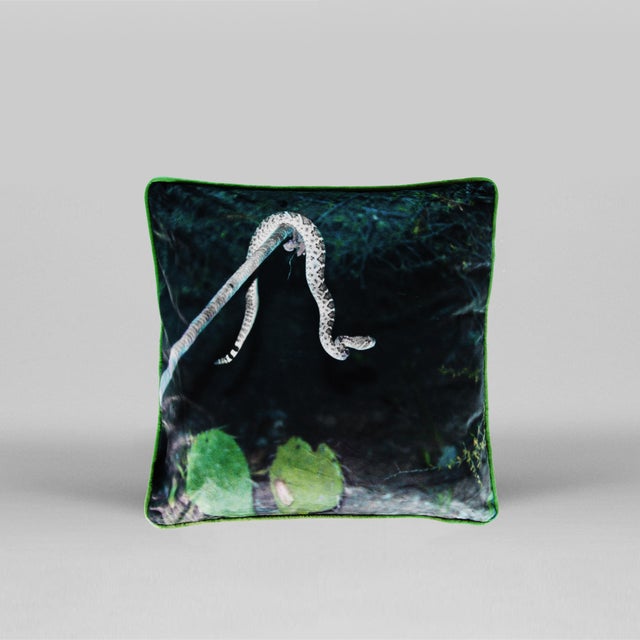 Rattlesnake Cushion after Mary McCartney by Henzel Studio, in New conditions. Designed from 2000 Numbered