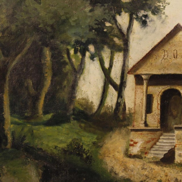 Countryside Landscape, Oil on Canvas, 1880 For Sale - Image 12 of 17