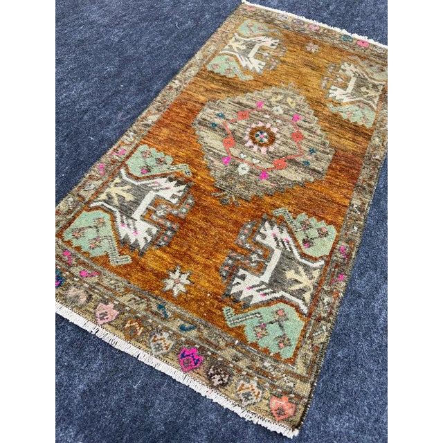 Early 21st Century Turkish Yastik Rug 1'7" x 2'11" For Sale - Image 5 of 5