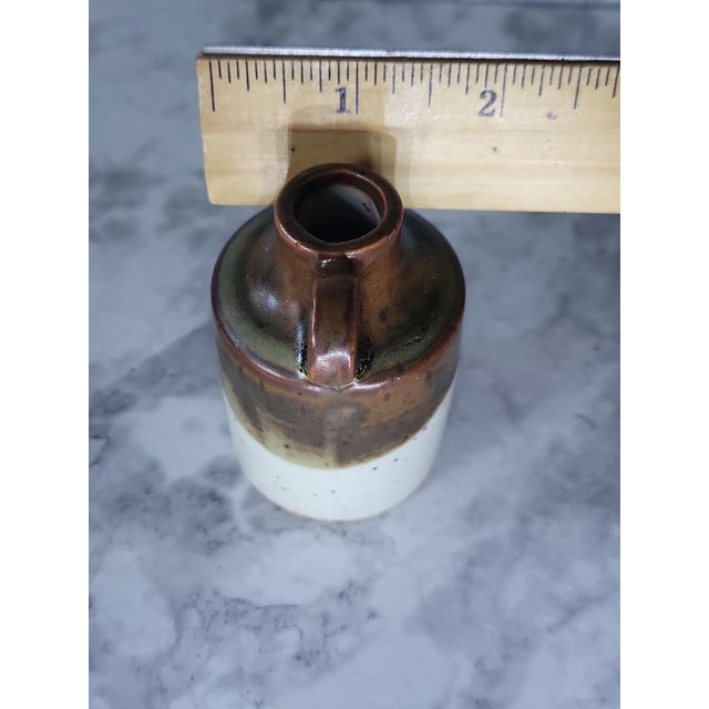 1980s Vintage Japanese Miniature Pottery Jug For Sale - Image 9 of 11
