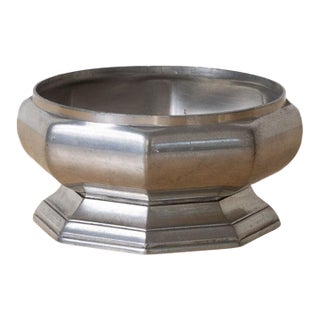 1930s French Art Deco Pewter Octagon Dish For Sale